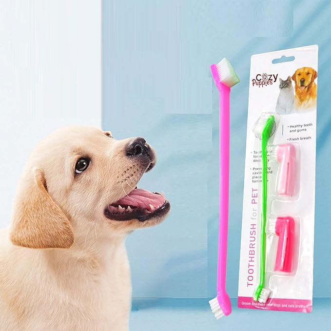 Cozy Puppies Pet Toothbrush for Small Dogs Cats